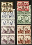 1928 MULTIPLES Anti-Tuberculosis Fund Complete Set (SG 472/77, Michel 244/49, COB 267/72), Superb Cds Used BLOCKS Of 4,  - Autres & Non Classés