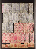 REVENUE STAMPS 19th Century To 1940's Collection/ Accumulation On Stockleaves And Leaves. Includes Strong 19th Century " - Autres & Non Classés