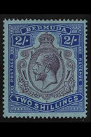 1924-32 2s Purple And Bright Blue/pale Blue, Nick In Top Right Scroll Variety, SG 88c, Very Fine Mint. For More Images,  - Bermuda