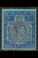 1942 2s Purple And Blue On Deep Blue, Broken Lower Right Scroll, SG 116ce, Very Fine Mint.  For More Images, Please Visi - Bermuda