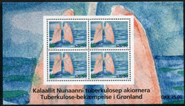 GREENLAND 2008 Tuberculosis Campaign Block MNH / **.   Michel Block 41 - Ungebraucht