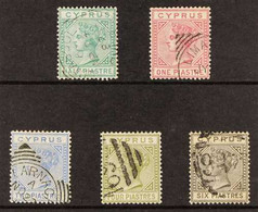 1881 QV Definitive Set, CC Wmk, Die I, SG 11/15, Very Fine Used (5 Stamps) For More Images, Please Visit Http://www.sand - Autres & Non Classés