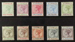 1894-96 Complete New Colours Set, Watermark Crown CA, Die II, SG 4049, Fine Mint. (10 Stamps) For More Images, Please Vi - Autres & Non Classés