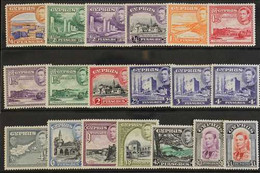 1938-51 Pictorial Definitive Set, SG 151/63, Fine Mint (19 Stamps) For More Images, Please Visit Http://www.sandafayre.c - Autres & Non Classés