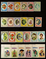 1968-1988 NEVER HINGED MINT COLLECTION On Stock Pages, ALL DIFFERENT Complete Sets, Includes 1975-78 Defins Set, 1978-79 - Dominica (...-1978)