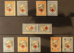 1921-1926 RED CROSS ISSUES Very Fine Mint All Different Selection On A Stock Card, Includes 1921-22 Perf & Imperf Sets,  - Estonie