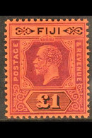 1912-23 £1 Purple And Black On Red, Die II, SG 137a, Very Fine Mint. For More Images, Please Visit Http://www.sandafayre - Fiji (...-1970)