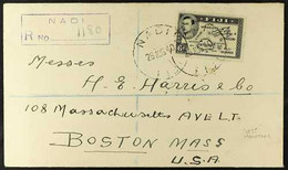 1937-1951 INTERESTING COVERS COLLECTION In A Small Cover Album, Includes 1937 Cover With "Ship Side" Cds's & Registered  - Fiji (...-1970)