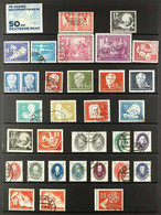 1949-58 FINE USED COLLECTION WITH MANY BETTER ITEMS Includes 1949 50pf UPU, 1949 30pf Trade Union Horiz Pair, 1950 Leipz - Autres & Non Classés