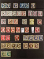 1861-1881 LARGE HERMES HEADS ATTRACTIVE FINE/VERY FINE USED COLLECTION With Shades, Printings And Postmark Interest On S - Other & Unclassified