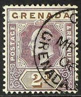 1904-06 2d Purple And Brown, SG 69, Neat Part March 1906 Cds, An Elusive Value From This Issue. For More Images, Please  - Grenada (...-1974)