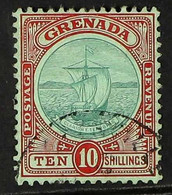 1908 10s Green And Red On Green, SG 83, Neat Part Grenville Cds Used. For More Images, Please Visit Http://www.sandafayr - Grenade (...-1974)