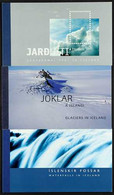 PREMIUM BOOKLETS 2004 Geothermal, 2006 Waterfalls, And 2007 Glaciers Sets Each With Se-tenant Panes In Premium Booklets  - Other & Unclassified