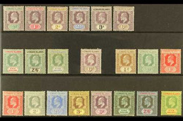 1902-1911 KEVII MINT SETS Presented On A Stock Card & Include The 1902 CA Wmk Complete Set (SG 20/28) & 1907-11 MCA Wmk  - Leeward  Islands