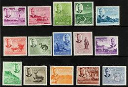 1950 Pictorial Definitive Set, SG 276/90, Never Hinged Mint (15 Stamps) For More Images, Please Visit Http://www.sandafa - Mauritius (...-1967)