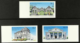 2005 IMPERF PROOFS Stone Buildings complete Set, SG 1132/34,  IMPERF PROOFS On Gummed, CA Wmk (Sideways) Paper, From The - Mauritius (...-1967)