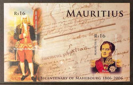 2006 ARCHIVE IMPERFORATE Bicentenary Of Mahebourg - 16r "Bourdonnais" Miniature Sheet As SG MS1144, BTD International Se - Mauritius (...-1967)