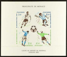 1982 Football World Cup Miniature Sheet, Imperf, Maury BF 1349A (ND), Never Hinged Mint. For More Images, Please Visit H - Other & Unclassified