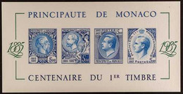 1985 Stamp Centenary Miniature Sheet, Imperf, Maury BF 1543A (ND), Never Hinged Mint. For More Images, Please Visit Http - Other & Unclassified