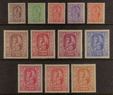 1954 King Tribhuvana Set Complete, SG 73/84, Very Fine Mint (12 Stamps). For More Images, Please Visit Http://www.sandaf - Nepal