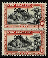 OFFICIAL 1940 8d Black & Red Centennial Overprint "FF" JOINED Variety, SG O149a, In Superb Cds Used Horizontal PAIR With - Altri & Non Classificati