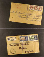 1915-1973 COVERS COLLECTION An Impressive Collection Presented In 4 Volumes With Better Airmail Frankings, Manuscript La - Nigeria (...-1960)