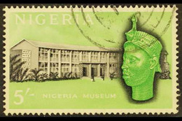 1961 5s Black And Emerald With WATERMARK INVERTED, SG 99w, Very Fine Used With One Very Slightly Short Perf At Base. Ver - Nigeria (...-1960)