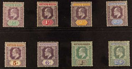 1905-07 KEVII Definitives Set, Watermark Mult Crown CA, SG 20a/27a, Very Fine Mint. (8 Stamps) For More Images, Please V - Nigeria (...-1960)