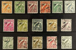 1932 AIR MAIL Overprinted Complete Set, SG 190/203, Fine Used. (16 Stamps) For More Images, Please Visit Http://www.sand - Papua-Neuguinea