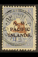 NWPI 1915-16 £1 Chocolate & Dull Blue Roo Watermark W6 Overprint, SG 99, Fine Used With "Nauru / Cancelled" Cancel, Cent - Papouasie-Nouvelle-Guinée