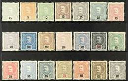 1895-1905 MINT - CARLOS "BLACK NUMERAL" COLLECTION. An Attractive Mint Selection, Presented On A Stock Card That Include - Other & Unclassified