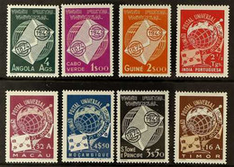 1949 U.P.U. Omnibus Issues From Each Major Colony Including Macau And Timor, Very Fine Mint (8 Stamps). For More Images, - Altri & Non Classificati