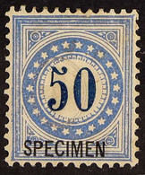 POSTAGE DUE 1878-80 50c Blue, Frame Type II Inverted, Michel 7II K (SG D102B), Overprinted 'SPECIMEN', Fine Mint. For Mo - Autres & Non Classés