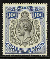 1927-31 KGV 10s Deep Blue On Chalky Paper, SG 106, Fine Mint For More Images, Please Visit Http://www.sandafayre.com/ite - Tanganyika (...-1932)