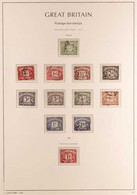 POSTAGE DUES 1914-1969 COMPLETE FINE/VERY FINE USED COLLECTION On Hingeless Pages, Complete SG D1/76, Plus A Few Listed  - Other & Unclassified