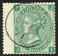 1867-80 1s Green, Plate 5, SG 117, Superb Used Wing Margin Example With Light SALISBURY Cds Cancel. For More Images, Ple - Other & Unclassified