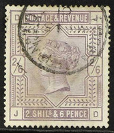 1883-8 2s 6d Lilac, White Paper, SG 178, Fine Used. For More Images, Please Visit Http://www.sandafayre.com/itemdetails. - Other & Unclassified