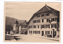 Carte Photo.  15 X 10,5  -  COUVET - Hôtel De L'Aigle - Couvet