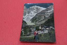 Aosta Courmayeur Entreves + Costumi Trachten 1960 + NO Francobollo - Other & Unclassified