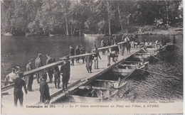 Cpa STORS - Le 1er Génie Construisant Un Pont Sur L'Oise (cachet 32è Régiment Territorial D'infanterie) - Otros Municipios