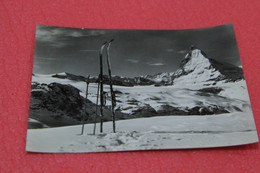 Aosta Cervinia Breuil Il Cervino 1953 + Timbro Pian Rosa - Other & Unclassified