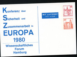 Bund PP121 C2/001 KSZE Forum Hamburg 1980 NGK 5,00 € - Privatpostkarten - Ungebraucht