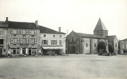 CPSM FRANCE 87 "Bussière Poitevine, Place Adrien Girette" - Bussiere Poitevine