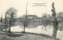 CPA FRANCE 87 "Mezières Sur Issoire, Château De La Côte Et L'Etang" - Meziere Sur Issoire