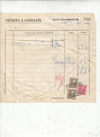 Bolletta Uscita Magazzino  1941 - Prodotti Latteari -.- - Italy