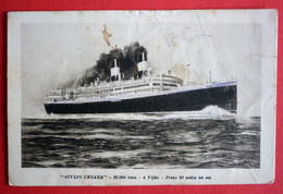 M.V.GIULIO CESARE , N.G.I. GENOVA - Steamers