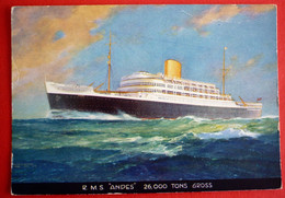 R.M.S. "ANDES" ROYAL MAIL LINES, LTD. - Dampfer