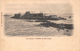 ¤¤   -  ESPAGNE - LA CORUNA - Lot De 3 Cartes - Castillo De San-Anton - Tumbadel General Moore - Playa De Riazor  -  ¤¤ - La Coruña