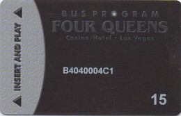 Four Queens Casino Hotel Las Vegas : Bus Program - Cartes De Casino