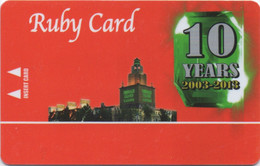 Emerald Island Casino Henderson Nevada : 10 Years 2003-2013 : Ruby Card - Cartes De Casino